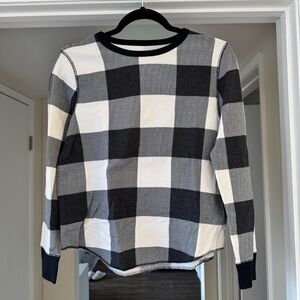plaid old navy pj top
